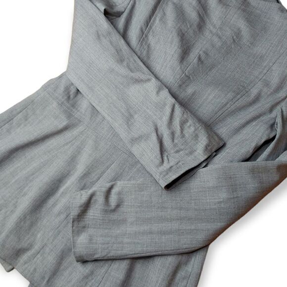 Escada Grey Fitted Blazer Size 36 Small - Picture 7 of 12